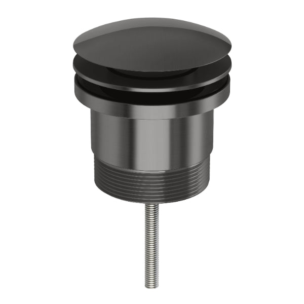 Phoenix 40mm Dome Pop Up Universal Waste in Brushed Carbon - The Blue Space