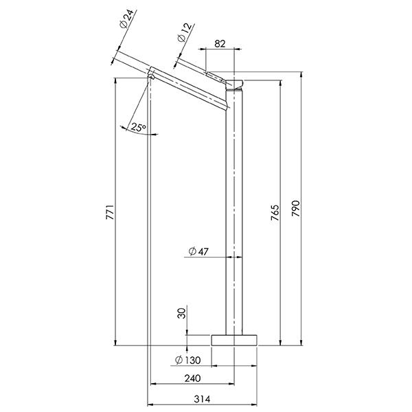 Phoenix Vivid Floor Mounted Bath Mixer