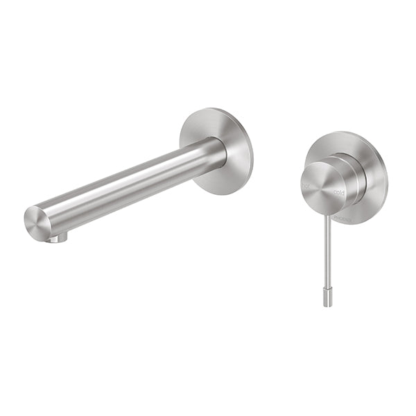 Phoenix Vivid Slimline Wall Basin/Bath Mixer Set 180mm 316 Stainless Steel