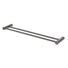 Phoenix Vivid Slimline Double Towel Rail 600mm in Brushed Carbon - The Blue Space