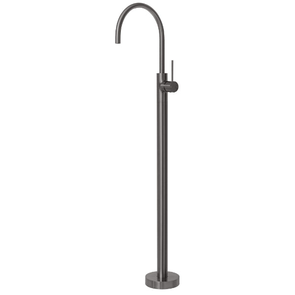 Phoenix Vivid Slimline Floor Mounted Bath Mixer - Brushed Carbon