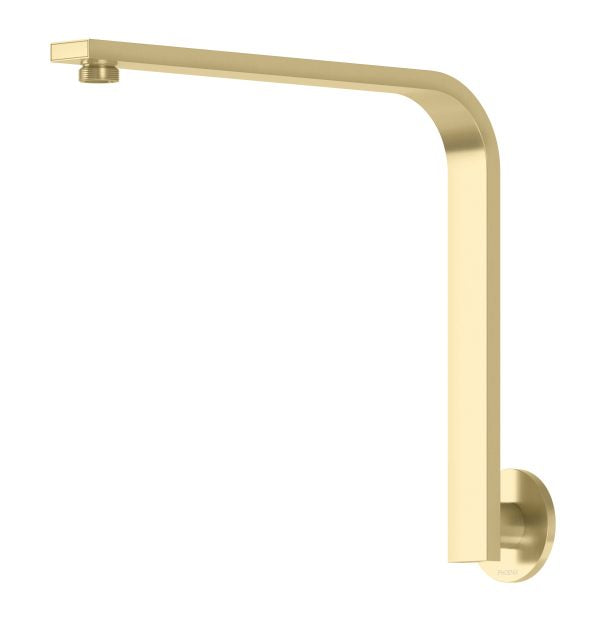 Phoenix Vivid Slimline Shower Arm Round Plate - Brushed Gold