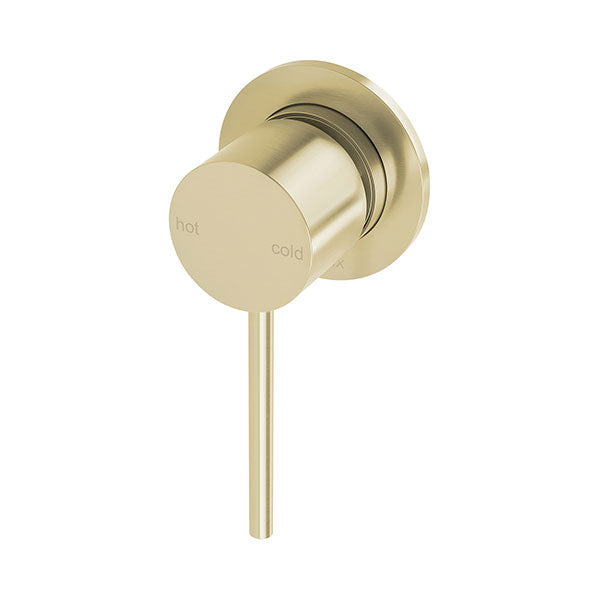 Phoenix Vivid Slimline Shower/Wall Mixer 60mm Backplate Brushed Gold