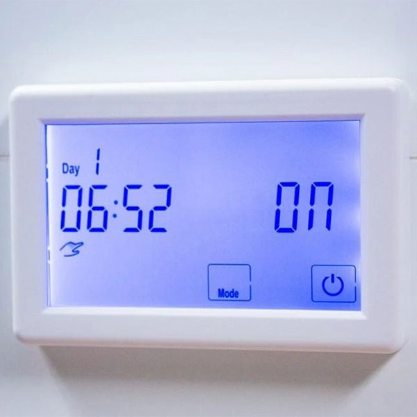 Radiant Dual Purpose Digital Touchscreen Thermostat and Timer Switch Horizontal - The Blue Space