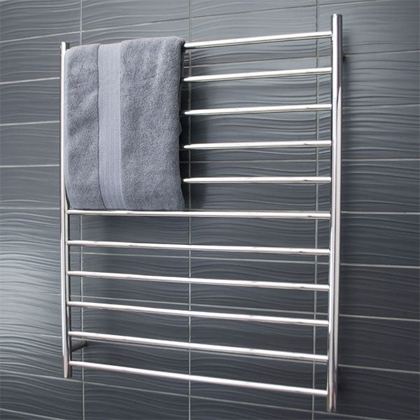 Radiant Round 11 Bar Heated Towel Ladder 900 x 1100 Polished