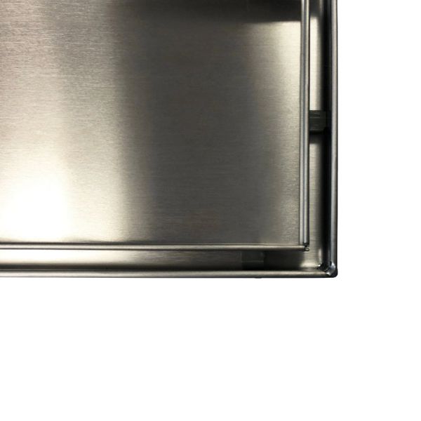 Radiant Tile Insert Linear Shower Grate - Brushed Satin