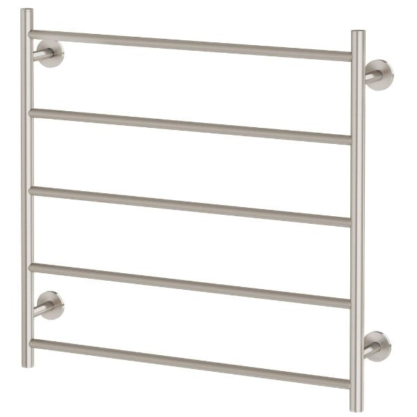 Phoenix Radii Heated Towel Ladder 750mm Brushed Nickel