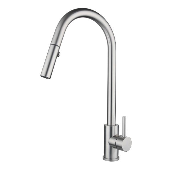 Suprema Xpress Fit Xacta Stainless Steel Retractable Sink Mixer Satin Finish