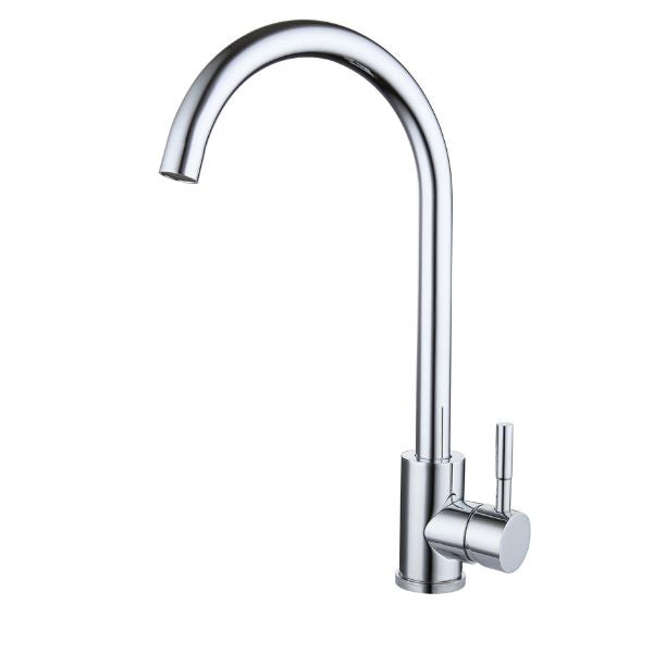 Suprema Xpress Fit Xpo Stainless Steel Gooseneck Sink Mixer Chrome