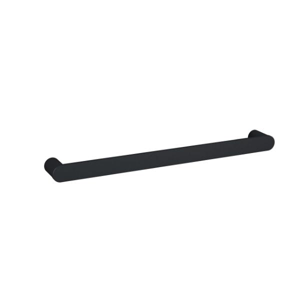 Thermogroup 12V Flat Pill Single Bar Horizontal 632mm Heated Towel Rail Matte Black - The Blue Space