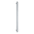 Thermogroup 12V Flat Pill Single Bar Vertical Heated Towel Rail Brushed Stainless Steel - The Blue Space