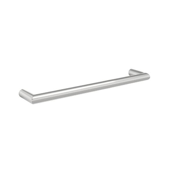 Thermogroup 12V Round Single Bar Horizontal 450mm Heated Towel Rail Polished Stainless Steel