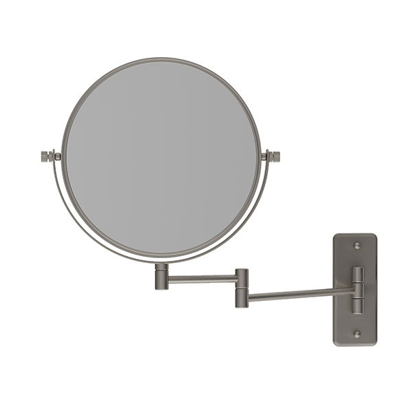 Thermogroup Ablaze Double sided 1 & 5x Magnification Wall Mounted Shaving Mirror - Brushed Nickel