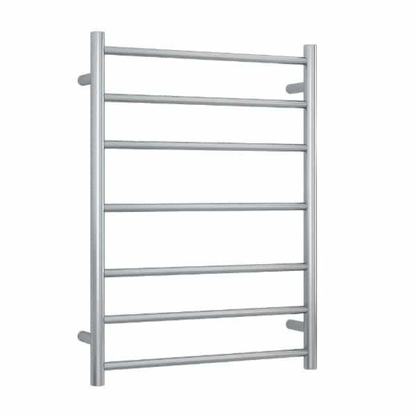 Thermogroup 7 Bar Heated Towel Rail Brushed Stainless Steel 600mm