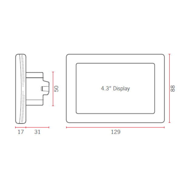 Thermogroup Thermotouch 4.3dC Dual Control Thermostat
