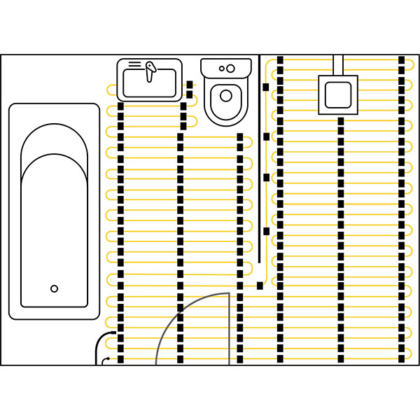 Thermogroup Thermowire Underfloor Heating Loose Wire Cable Kit Including 5245 Dual Thermostat - Online at The Blue Space
