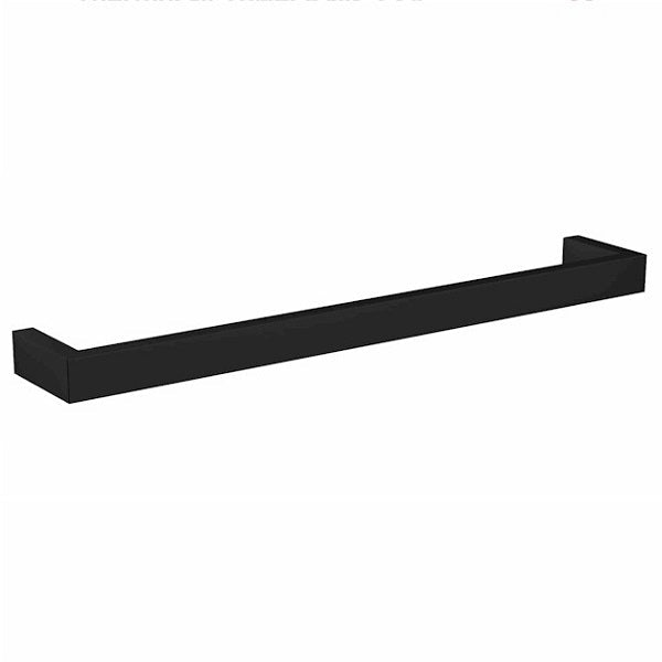 Thermorail Square Heated Single Rail 832mm - Matte Black