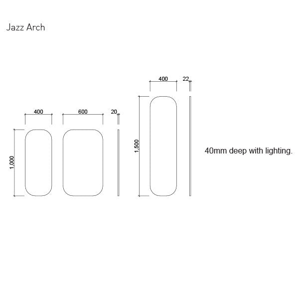 Timberline Jazz Arch Mirror