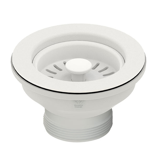 Turner Hastings 90 x 50mm Matte White Basket Waste - The Blue Space