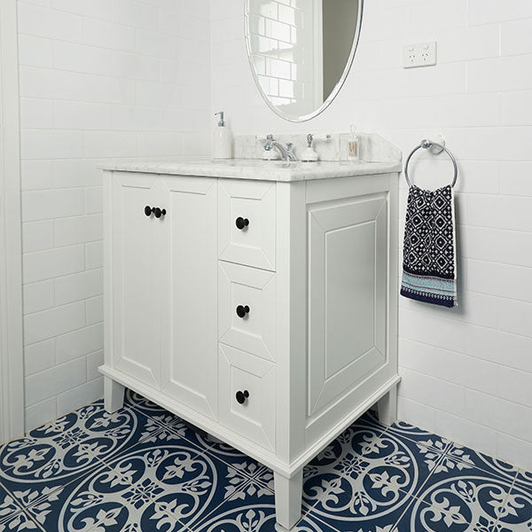 Turner Hastings Coventry 90 x 55 Vanity With White Marble Top