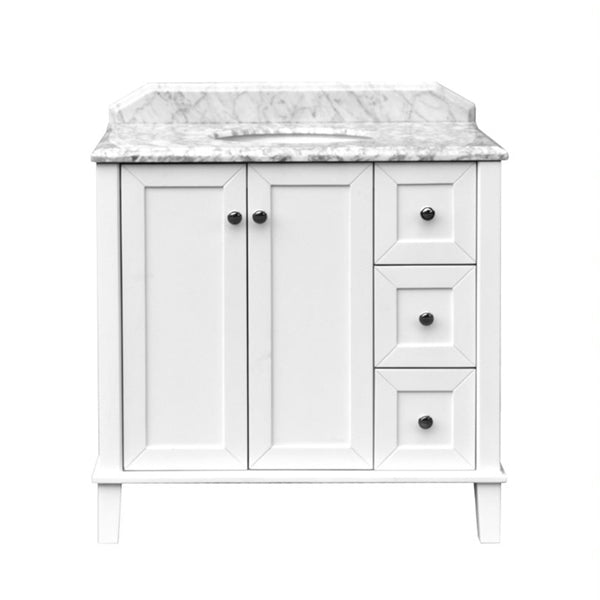 Turner Hastings Coventry 90 x 55 Vanity With White Marble Top