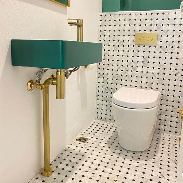 Turner Hastings Deluxe Brass 40mm Bottle S Trap Brushed Brass