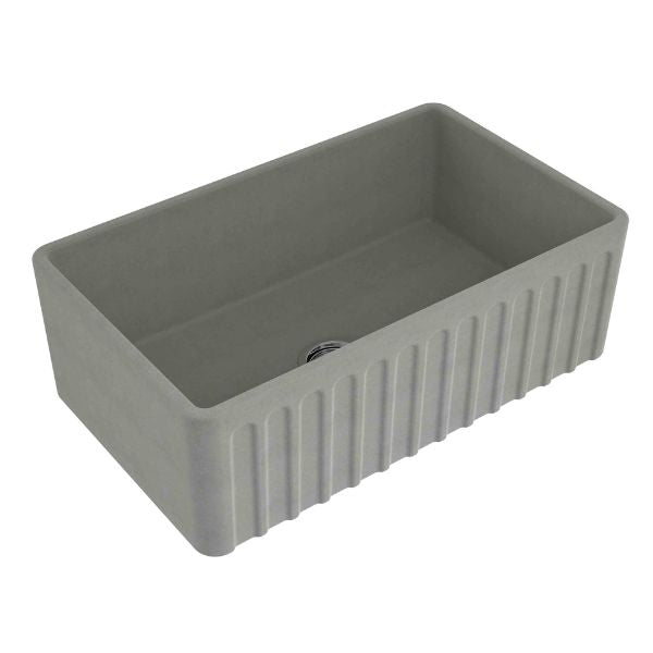 Turner Hastings 75 x 46 Fine Fireclay Concrete Look Butler Sink