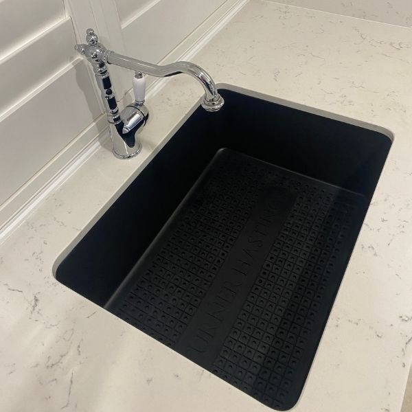 Turner Hastings Protective Silicone Sink Mat 590 x 390mm - Black