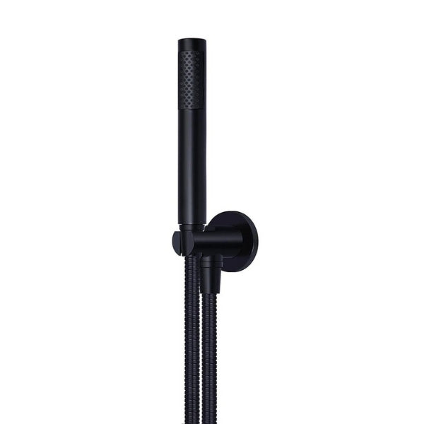 Meir Round Hand Shower on Bracket - Matte Black