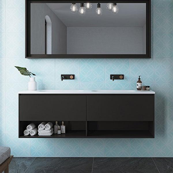 Timberline Kansas Wall Hung Vanity with Haven Top