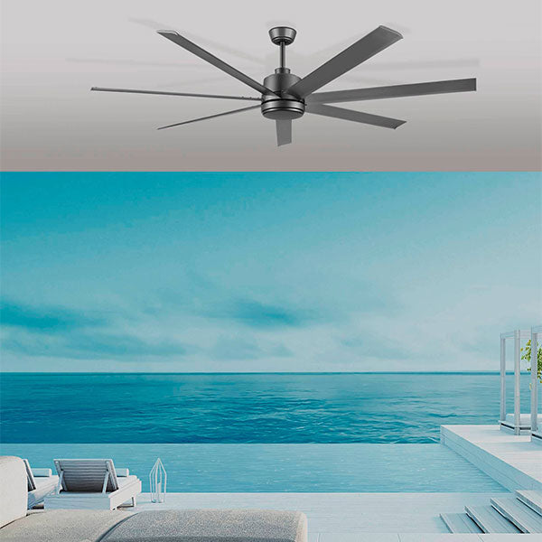 Eglo Tourbillion 80in 203cm DC Ceiling Fan - Titanium