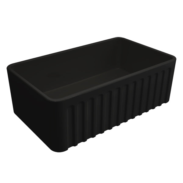 Turner Hastings Novi 75 x 46 Fine Fireclay Butler Sink - Matte Black