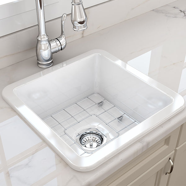Turner Hastings Cuisine 46 x 46 Inset Ceramic Fine Fireclay Kitchen Sink - The Blue Space
