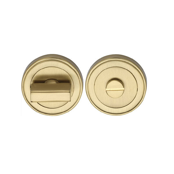 Zanda Vienna Privacy Door Handle Set Satin Brass