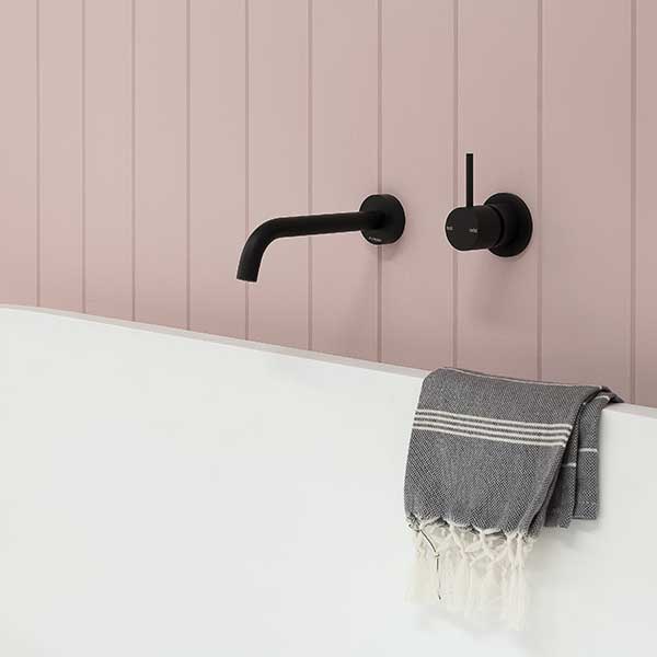 Phoenix Vivid Slimline Up Shower/Wall Mixer - Matte Black