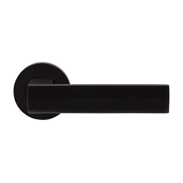 Zanda Boston Passage Door Handle Set Matte Black