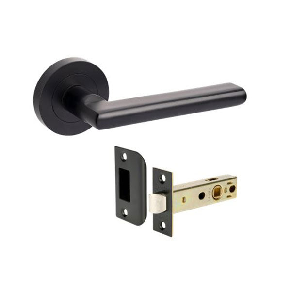 Zanda Epic Passage Door Handle Set Matte Black