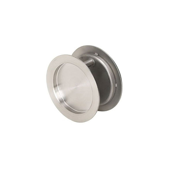 Zanda Round Cavity Sliding Passage Door Handle Kit Stainless Steel