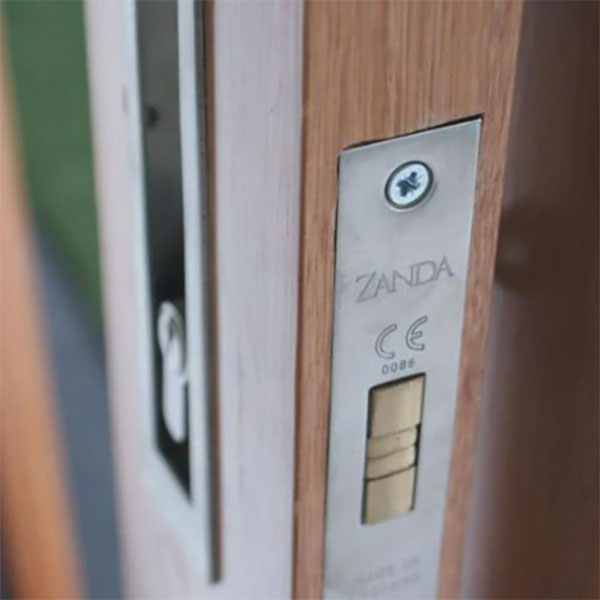 Zanda Verve Sliding Door Lock Kit Stainless Steel